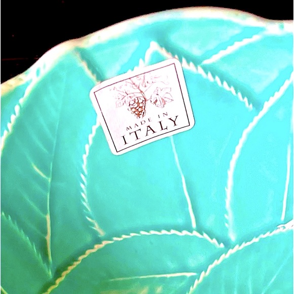 2/$25. SET of TWO CERAMIC TURQUOISE COLOR BOWLS - Picture 4 of 7